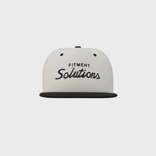 Script FSW White Creme Snapback Hat